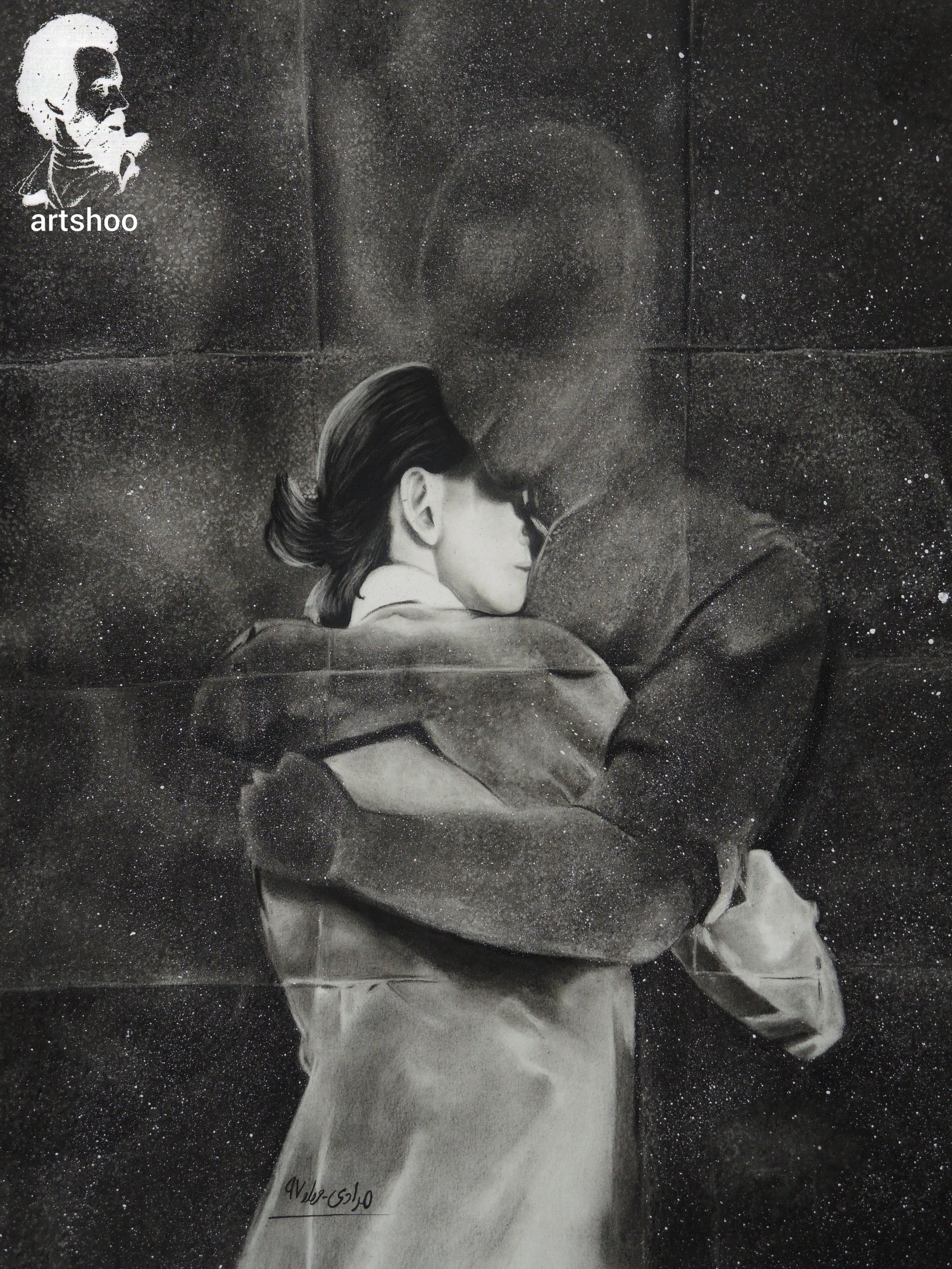 نقاشی سیاه قلم